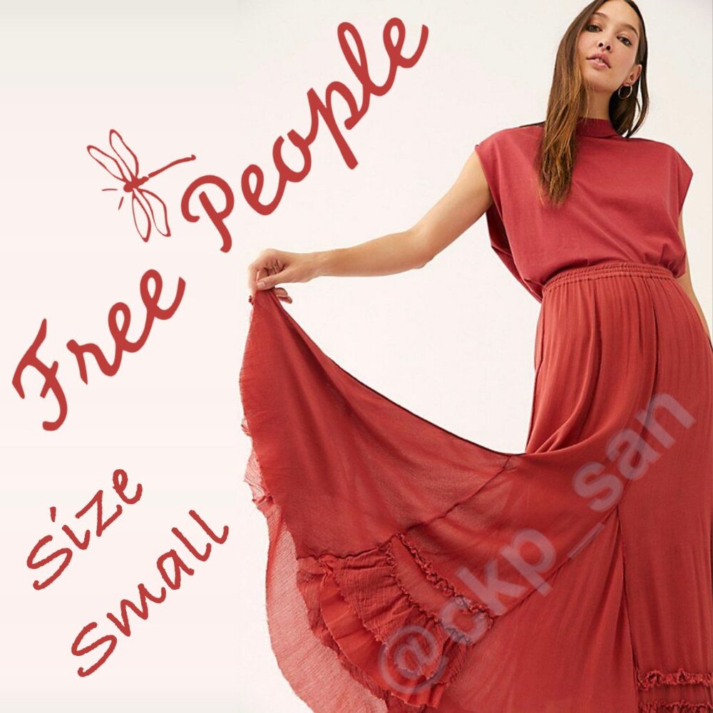 Free People FP One Cypress Ruffle Skirt Sz S